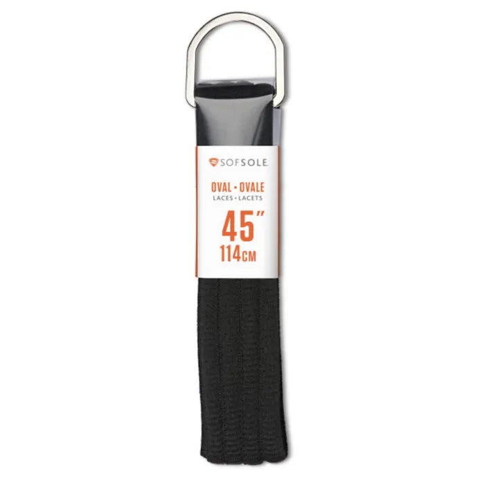 SofSole 45" Oval Shoe Laces - Basic Black