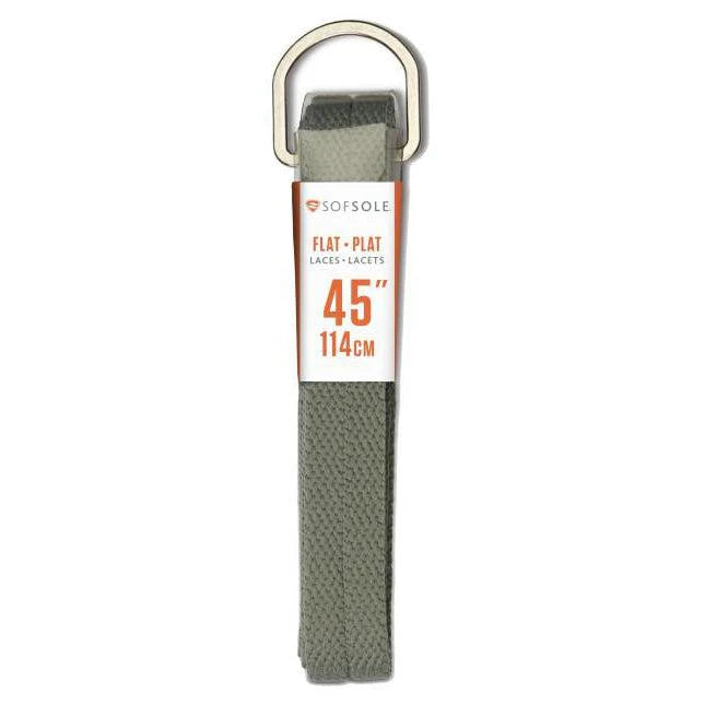 SofSole 45" Flat Shoe Laces - Grey/Charcoal
