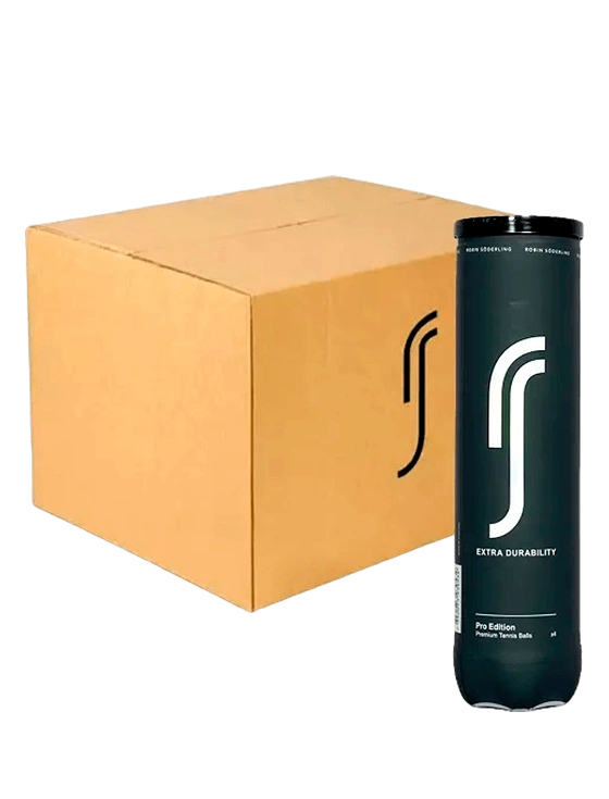 Robin Soderling Box of Pro Tennis Balls - 3 Ball Tubes