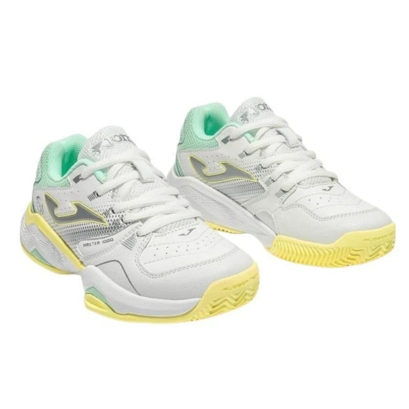 Joma MASTER 1000 Junior 2632 Tennis Shoe - White Turquoise