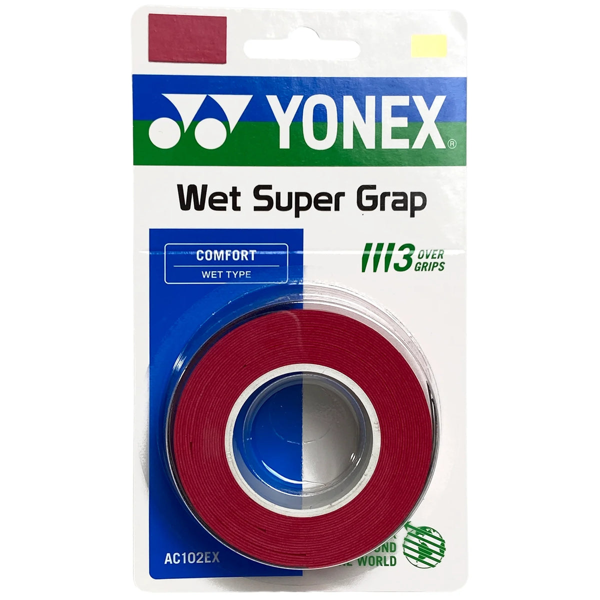 Yonex Overgrip Super Grap 3PCS - Wine Red