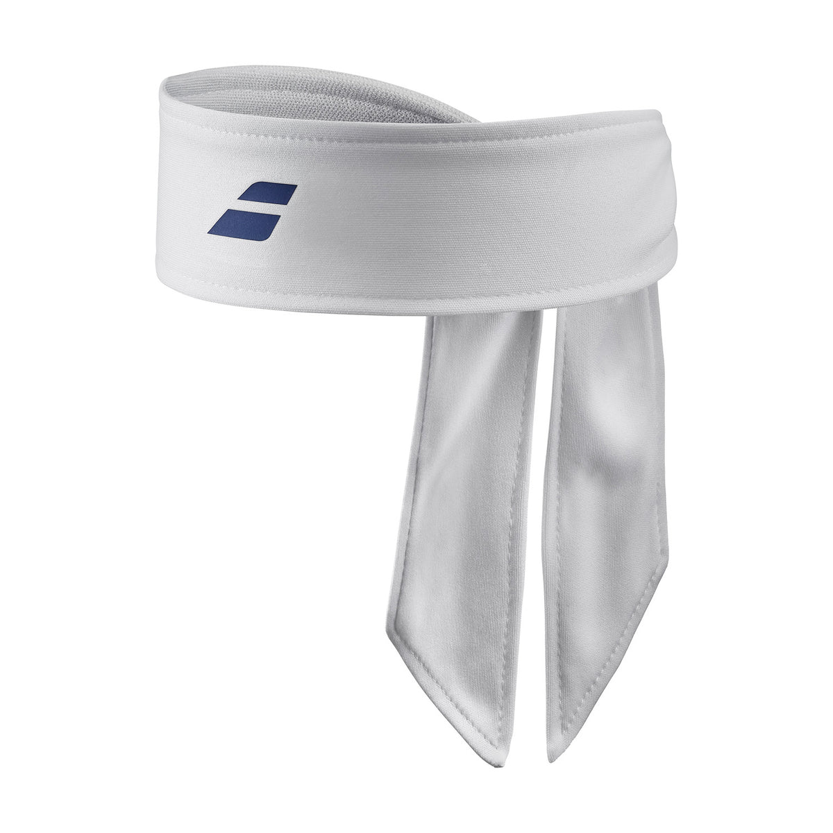 Babolat Logo Tie Headband - White/Blue